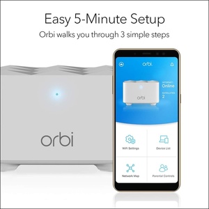 Boîtier de conception sans fil compatible avec le routeur Wi-Fi maillé <span class=keywords><strong>Orbi</strong></span> RBK13-100NAR RBK13 AC1200 pour toute la maison - Product Image 6