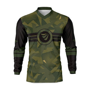 Maillot de motocross personnalisé de qualité supérieure, manches longues pour homme, respirant, en coton et polyester, vêtements de sport, chemise de vélo - Product Image 3