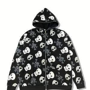 Venta al por mayor de moda de peso pesado de los hombres de toda la pantalla impresa logotipo personalizado ropa de calle de moda con capucha de los hombres - Product Image 1