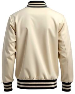 Veste universitaire pour hommes avec garniture noire, veste bomber de baseball, streetwear, vêtements d'extérieur softshell, logo personnalisé, OEM, vente en gros - Product Image 2