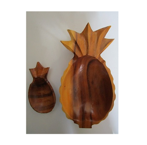 Cuenco de madera hecho a mano personalizado con forma de piña hecho a mano más vendido habitación de los niños decorar cuenco para servir dulces - Product Image 5