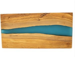 Planche à découper en résine époxy bois d'acacia planche à découper Ocean Beach planche à fromage Art planche à découper en résine époxy à bas prix - Product Image 2