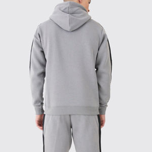 Nouvel arrivage d'ensemble de sweats à capuche et de shorts pour hommes ensemble de shorts de taille personnalisée fabriqué au Pakistan 100% ensemble de sweat-shirt à demi fermeture éclair en coton - Product Image 4