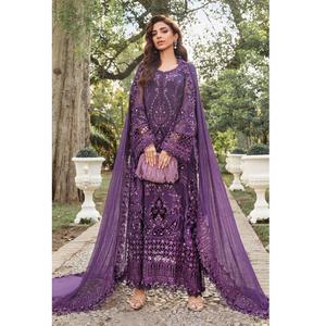 MAROON CAMISA LARGA Venta Caliente Indio Paquistaní Última Edición de Boda Espejo de seda Corbata y tinte Trabajo hecho a mano Salwar Kameez para fiestas - Product Image 2