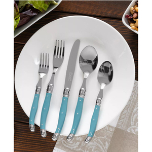 Ensemble de couverts en acier inoxydable avec poignée en corne brune brillante Ensembles de couverts parfaits pour élever les repas, les mariages et les articles de fête - Product Image 4