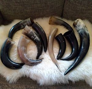 High Durable Viking Drinking Horn Mug Polished Horn Viking Beer Mug Metal Accents Authentic Viking Drinking Horn from India - Product Image 3