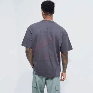 Top Design Hommes Boxy Fit T-shirts avec Logo Personnalisé 2024 Dernière Conception Hommes Nouvelle Arrivée T-Shirt - Product Image 2