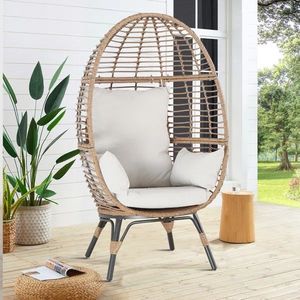 Wholesale Fashion <b>Basket</b> Chairs Waterproof <b>Basket</b> Chair Wicker Rattan <b>Basket</b> <b>Egg</b> Chair - Product Image 2