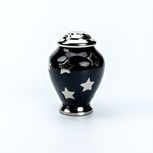 Urne de crémation de fournisseur en gros de souvenir en laiton de conception naturelle à bas prix Belles urnes de crémation de jeton fabriquées en Inde 2024 - Product Image 2