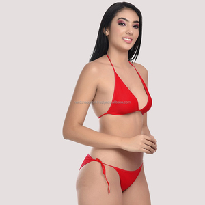 Nardon Apparel solide deux pièces taille haute fermetures à glissière avant Sexy maille mode Bikini ensemble 2025 nouveau - Product Image 1