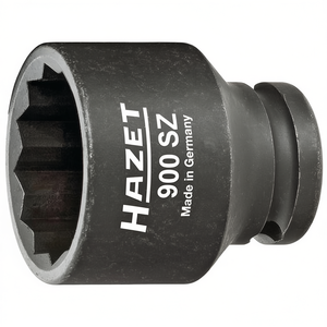 Hazet 1/2'' <b>12</b>-<b>Point</b> Square <b>Socket</b> with Traction Profile and Borehole - Product Image 2