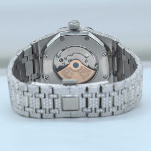 Lujoso reloj con busto personalizado para hombre, estilo Hip Hop Premium con diamantes Moissanite, ventana de esfera de vidrio de acero inoxidable - Product Image 5