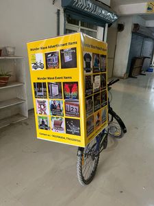 Caja de ciclo de publicidad móvil con sonido de luces y batería de respaldo de 8 horas, perfecta para marcas callejeras y promociones - Product Image 4