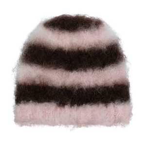 Gorro de Mohair con Estampado Jacquard Personalizado, Gorro de Punto Cálido con Logotipo Personalizado para el Frío Invernal y Pedidos al por Mayor - Product Image 4
