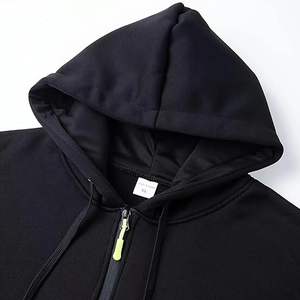 Sudadera táctica para hombre, sudadera con cremallera de cuarto sólido, Sudadera con capucha, bolsillos, entrenamiento, correr, tejido de lana hecho activo, industria deportiva - Product Image 3