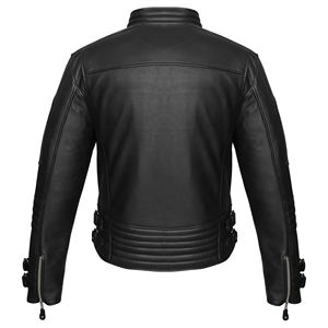 Chaqueta de Motociclista de Cuero 100% de Alta Calidad, Venta Directa de Fábrica, Impermeable, Resistente al Viento, Envío Rápido, Precio Bajo, Mejor Valor - Product Image 4
