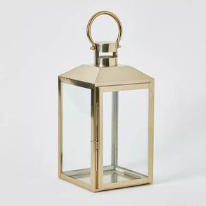 <b>Black</b> & Gold Coated Cast Aluminum <b>Lanterns</b> For Home And Wedding Tabletop Lighting Decoration <b>Candle</b> <b>Lanterns</b> - Product Image 4