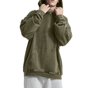 Sudaderas con capucha de lavado ácido para hombre gran oferta novedad precio al por mayor diseño personalizado básico sudaderas con capucha de lavado ácido - Product Image 2