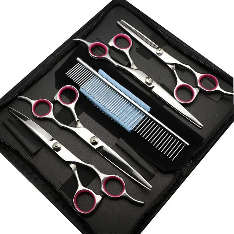 Fancy Pet Grooming Scissors Dogs Set Pink Sustainable Grooming Tools Pet Care Pet Cleaning & Grooming Products PK Multiple