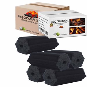 Barbecue à charbon de bois à combustion longue Briquette de charbon de bois noir coquille de noix de coco naturelle faite acheteur en Europe produit d'exportation indonésien 5Kg - Product Image 6