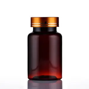 High Quality 300ml Dark Brown Wide Mouth Medicine Bottle Direct from Factory Plastic Body for Pills Manufactured in Vietnam