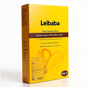 Leitz Cosy <b>Document</b> Sleeve <b>A4</b> PP Yellow 3-Pack File <b>Folder</b> Accessories - Product Image 2