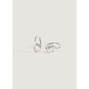Harper 2ctw White Gold Diamond <b>Earrings</b> Cushion Cut Drop Design - Product Image 4