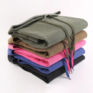 เสื้อสตรีทแวร์ผ้าฟลีซคอตตอนหนานุ่มพิมพ์โลโก้ตามสั่ง ทรงปกติ สไตล์วินเทจ ยูนิเซ็กส์ สำหรับผู้ชาย ใส่ได้ในฤดูหนาว ล้างสีแบบ Stone Acid Wash มีกระเป๋า - Product Image 2