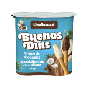 Bâtonnets de crème de coco Buenos Dias 24x55g, 100g = 1888 Kj d'énergie, 449 Kcal, 25,5g de matières grasses, 51g de glucides, riches en énergie - Product Image 6