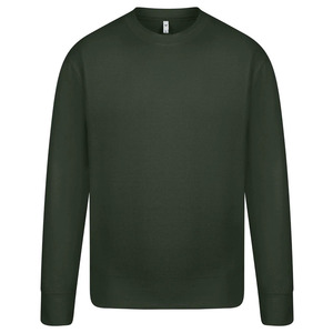 OEM/ODM Sweat-shirt décontracté à col rond doublé en molleton 100% coton pour hommes avec logo personnalisé et finition délavée vintage - Product Image 1