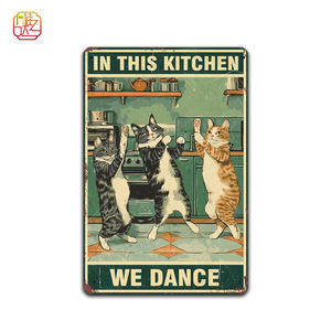 <span class=keywords><strong>Plaque</strong></span> de nom en aluminium vintage, couleur personnalisée, impression UV, art mural <span class=keywords><strong>pour</strong></span> cuisine, café, bar, <span class=keywords><strong>chambre</strong></span>, restaurant, cadeaux - Product Image 1
