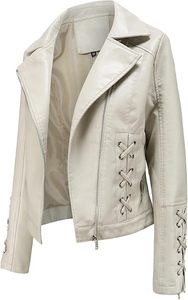 Nouvelle conception femmes vestes en cuir élégant montage imperméable hiver mode veste en cuir - Product Image 2