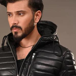 Chaqueta Acolchada de Algodón de Moda Casual para Hombre 2025, Abrigo Grueso con Capucha para Invierno con Diseño de Burbujas, Estilo Urbano, Tela de Lona - Product Image 3