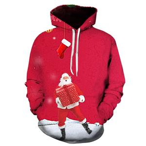 Pulls à capuche de Noël 2025, logo personnalisé, impression numérique, usine OEM, vêtements d'hiver en polaire unisexe - Product Image 1