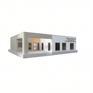 Villa Moderna Minimalista con Estructura de Acero, Exterior Blanco, 135m², 2 Dormitorios, 2 Baños, Diseño Personalizable - Product Image 2