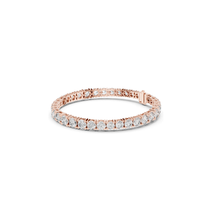 Bracelet tennis en diamant de laboratoire 13,198 CT, taille brillant rond, or 18 carats, 14 carats, 10 carats et argent 925, or rose, or jaune, or blanc - Product Image 5