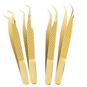 Pinzas Rosas de Acero Inoxidable para Extensiones de Pestañas, Pinzas Antiestáticas de Alta Precisión, Estilo Navideño, 1 Unidad - Product Image 6