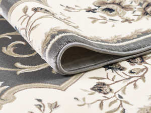 Turkish Luxury Machine Made Carpet Laila <b>Grey</b> <b>Grey</b> Premium Living Room Area from Gaziantep Manufacturer - Product Image 2