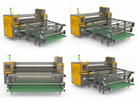 Presse à chaleur rotative haute efficacité avec revêtement en téflon, impression sur jersey 100% coton, directement de l'usine