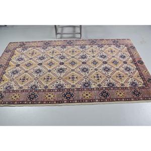 Alfombra Turca de 4.7x7.8 pies, Alfombra Vintage, Alfombra Roja y Azul de Estilo Suroeste - Product Image 3