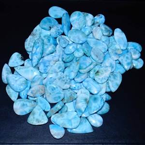 พลอยลาริมาร์ธรรมชาติอัญมณีหลวมอัญมณีท้องฟ้าทรงหลวมสีน้ำเงิน - Product Image 1