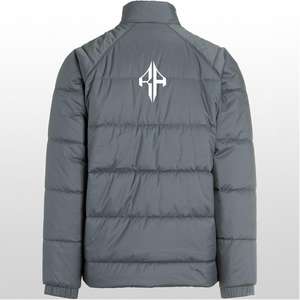 Chaqueta de invierno con logotipo personalizado de 2025, chaqueta acolchada con cremallera estampada transpirable de poliéster 100% de ATLANTIC - Product Image 3