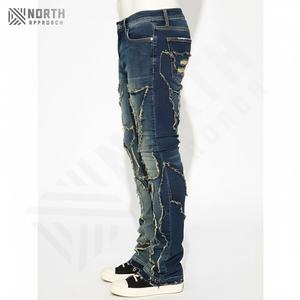 Jeans Rectos Ligeros Personalizados para Hombre, 100% Algodón, Secado Rápido, Ropa Urbana, Mejor Venta 2025, Jeans de Mezclilla al por Mayor para Hombre - Product Image 2
