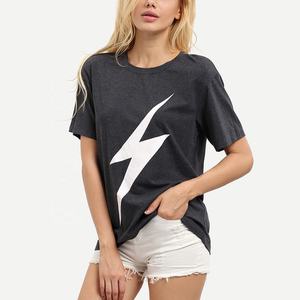 2024 camiseta Unisex de gran tamaño con hombros caídos nuevo estilo ropa de calle algodón Spandex impreso camiseta de verano para hombres y mujeres - Product Image 1