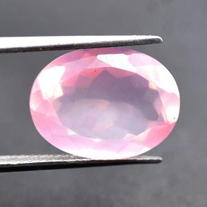 Piedra preciosa de cuarzo rosa natural genuina de alta calidad OEM mayorista indio precios a granel corte facetado ovalado para la fabricación de joyas - Product Image 5
