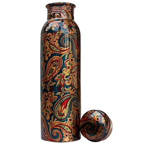 Botella de agua potable para Yoga, botella de cobre de estilo único, con tapa antigoteo avanzada - Product Image 2