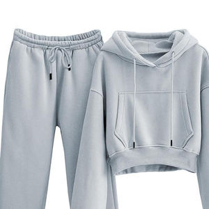 Chándal para Mujer, Corte Regular, Informal, Grueso, 100% Algodón, Nuevo Estilo, Precio al por Mayor - Product Image 3