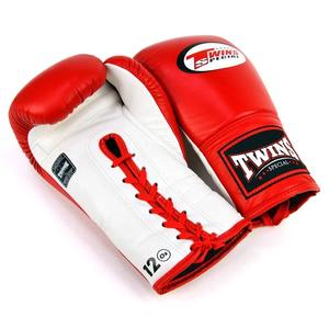Guantes de boxeo gemelos con cordones Pro Fight Sparring Training Profesional Cómodo Mejor calidad Diseño impreso personalizado 2017 - Product Image 1