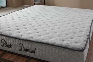 ที่นอนสปริงกระเป๋าเพชรสีดำผสมสีขาวสบายมาก - Product Image 2