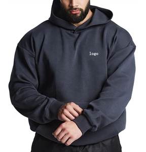 Sweat à capuche pour homme avec logo personnalisé, meilleur prix, coton de haute qualité, molleton respirant, tissage tricoté, couleur unie, meilleure vente pour le streetwear - Product Image 2